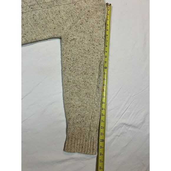 Marisa Christina Cable Knit Sweater Talbots Silk Wool VTG |‎ Cream | Size Medium - Picture 16 of 16